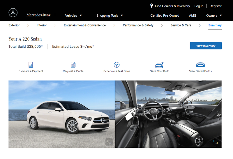 Illustration for article titled I just configured an A-Class with all the options I'd want